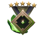 Dota 2 seasonal rank medal Herald 5