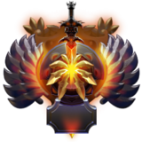 Dota 2 seasonal rank medal Immortal top 10