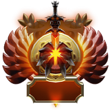 Dota 2 seasonal rank medal Immortal top 100