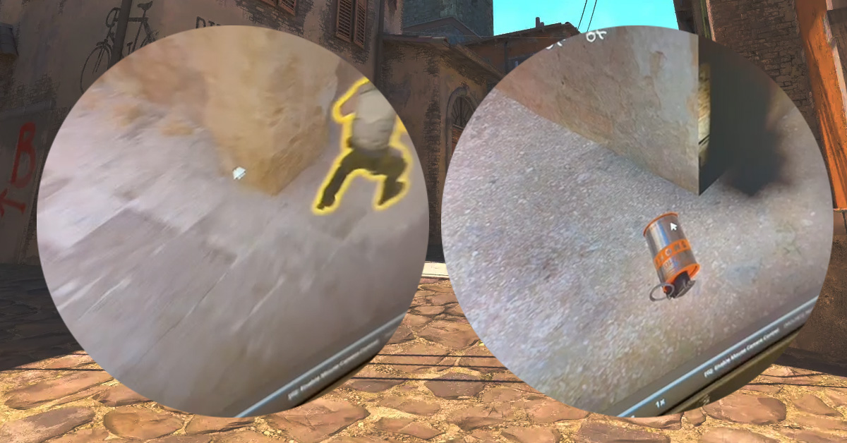 A smoke fell through the textures