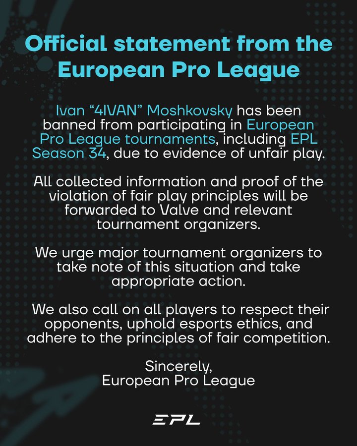 EPL 4IVAN ban