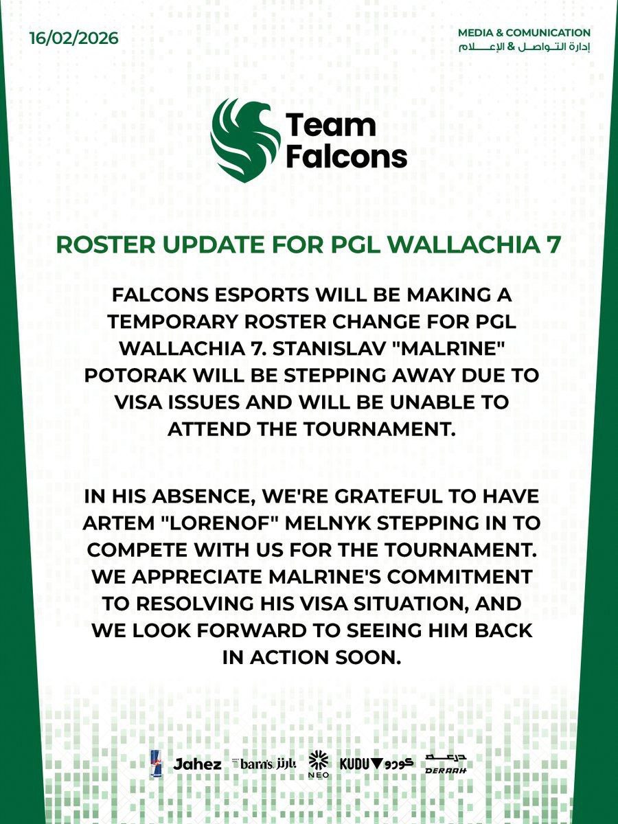Team Falcons PGL Wallachia 7