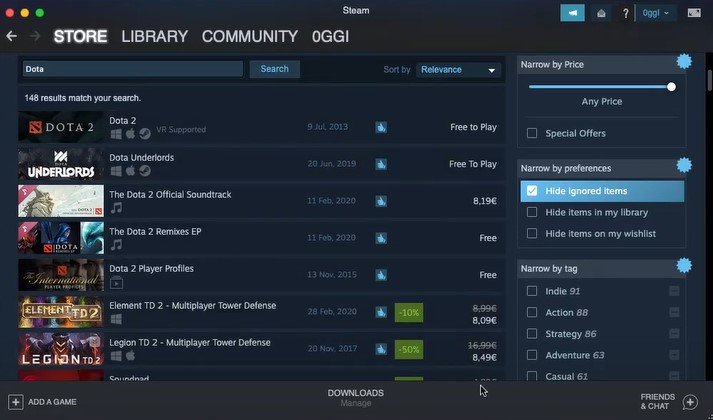 библиотека стима с дотой 2