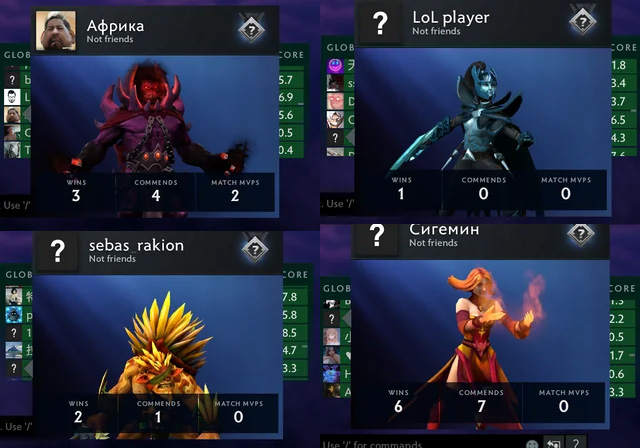 Abuse accounts Dota 2