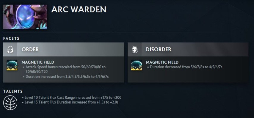 ARC WARDEN в патче 7.36b