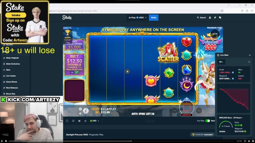 Arteezy Casino Scandal