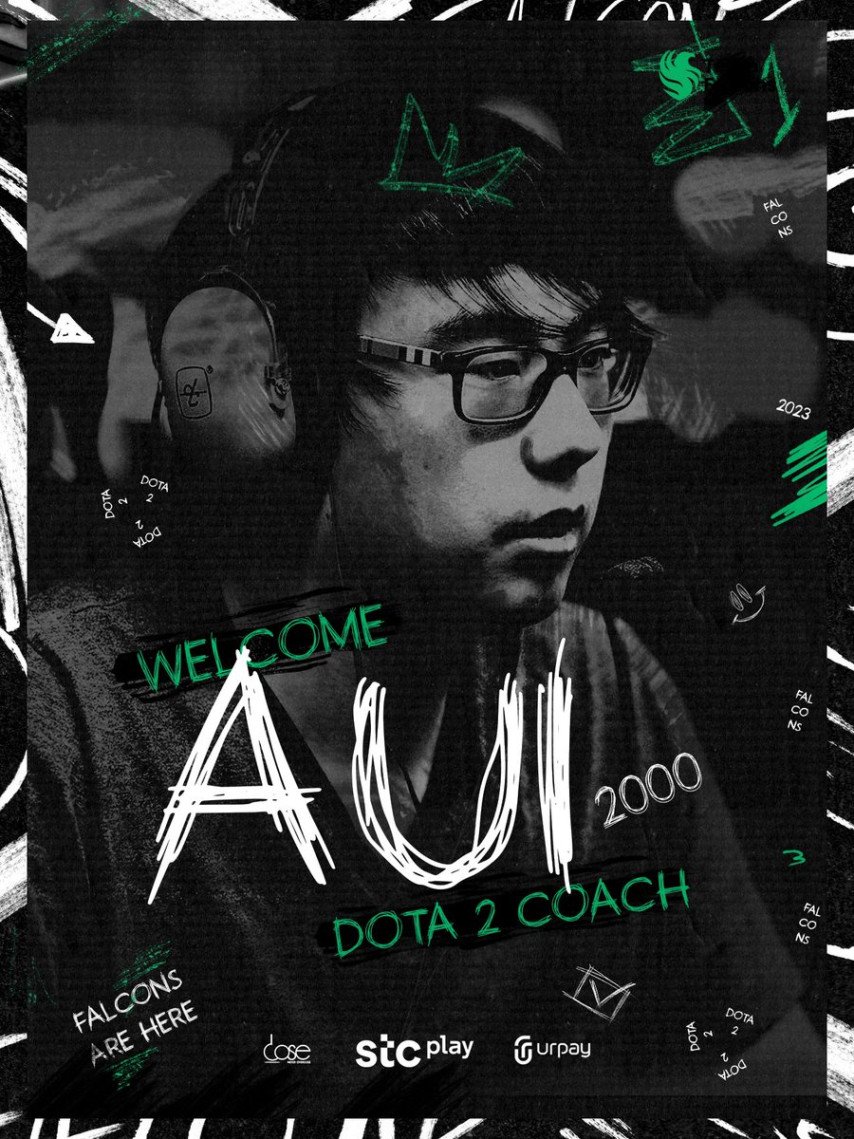 Aui_2000 new coach of Team Falcons