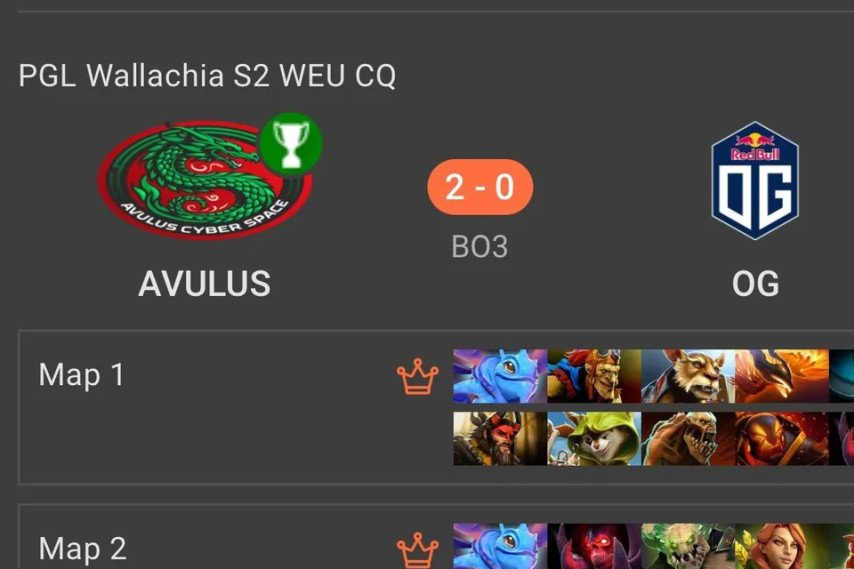 AVULUS VS OG Dota 2