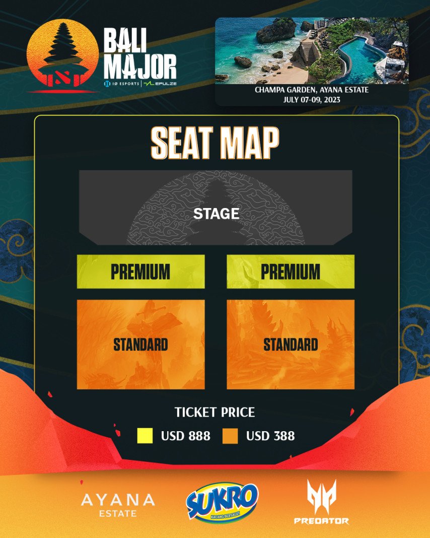 Bali Major tickets sold out