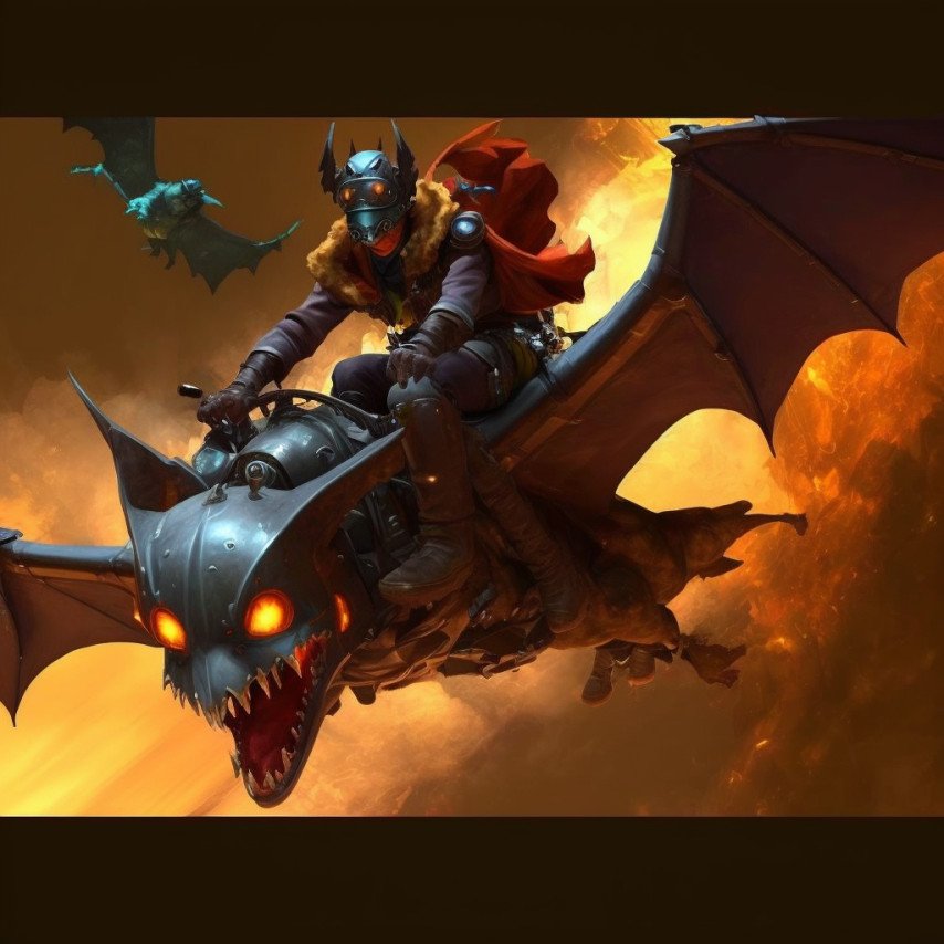 Batrider сгенерированный ИИ