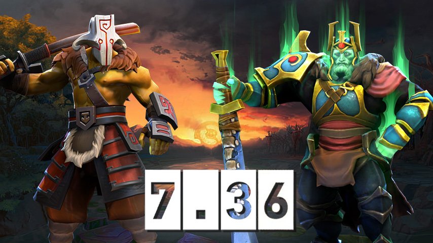 Juggernaut and Wraith King Dota 2 Patch 7.36
