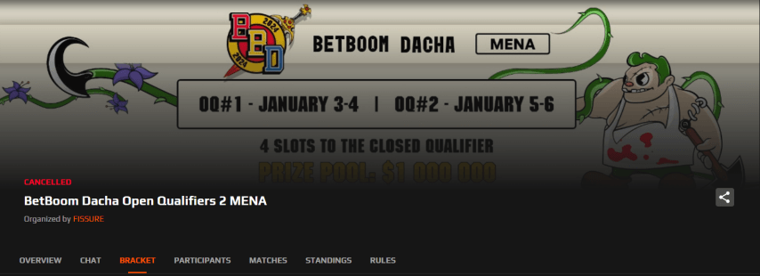BetBoom Dacha Open Qualifiers 2 MENA