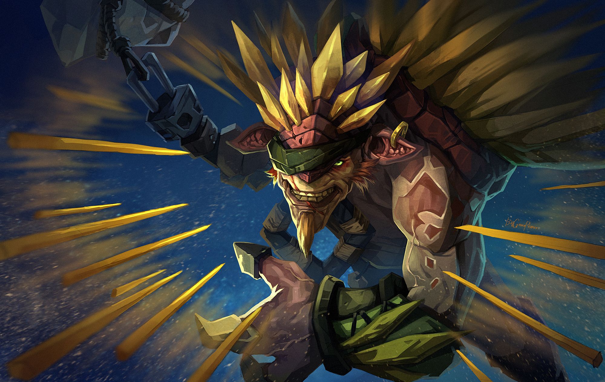 dota 2 offlane hero bristle back