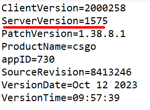 Смена ClientVersion CS:GO