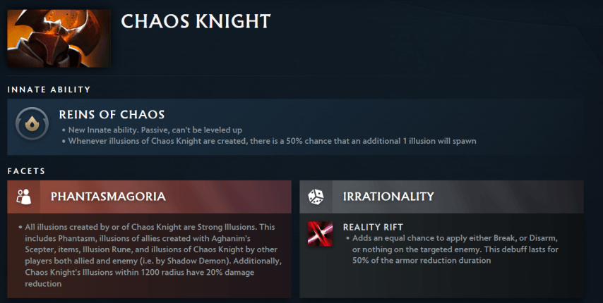 Chaos Knight facets