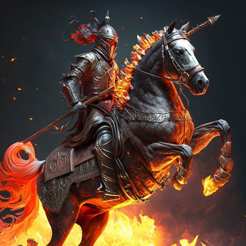 Chaos Knight сгенерированный ИИ