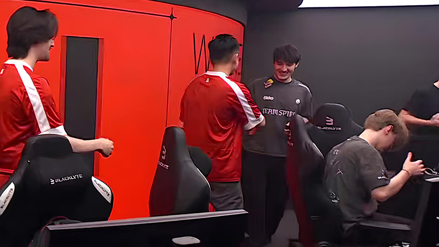 Collapse  looked happy after being eliminated from the tournament