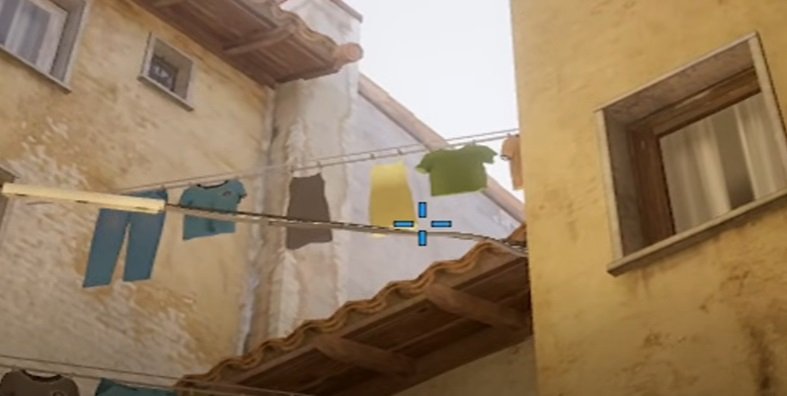 cs2, a hand with smoke grenade