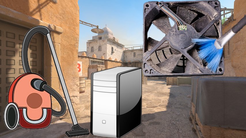 cs2 dust 2 пылесос, системный блок и щеточка с пылью