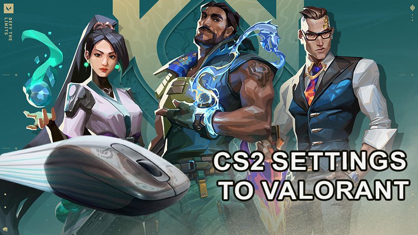Transferring mouse sensitivity settings between Valorant and CS2