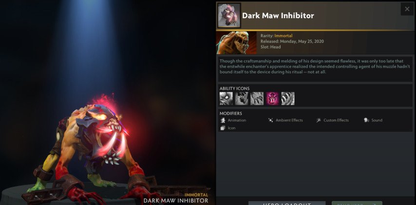 Dark Maw Inhibitor skin for Lifestealer