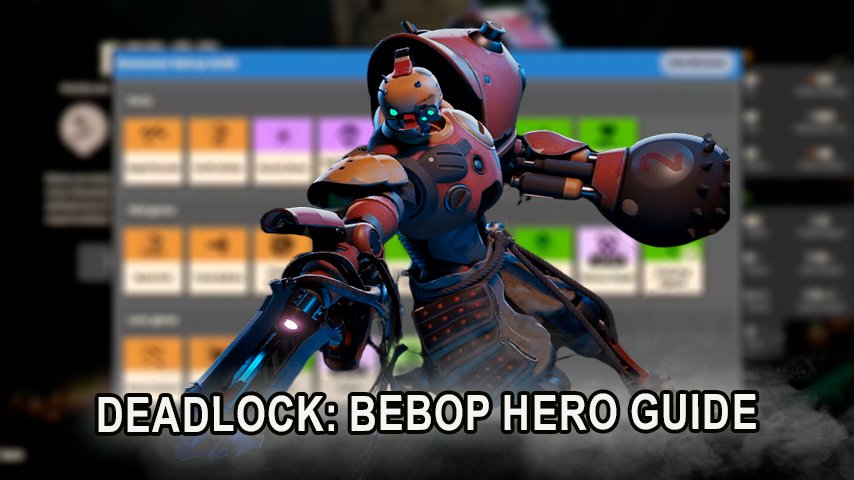 Deadlock hero Bebop using Hook ability to control enemy positioning