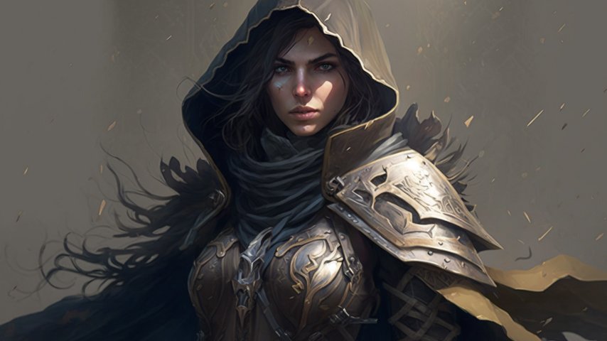 девушка ассасин сгенерировано ИИ