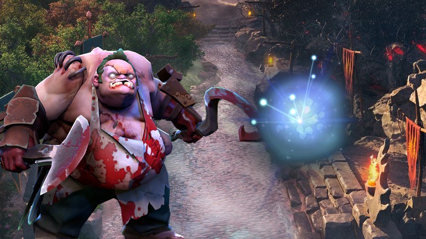 Pudge and Io Dota 2