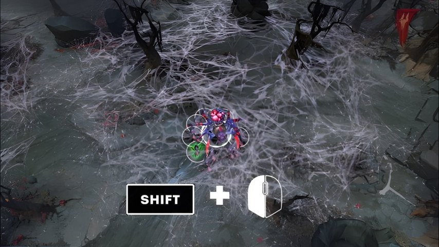 Dota 2 broodmother spiders micro