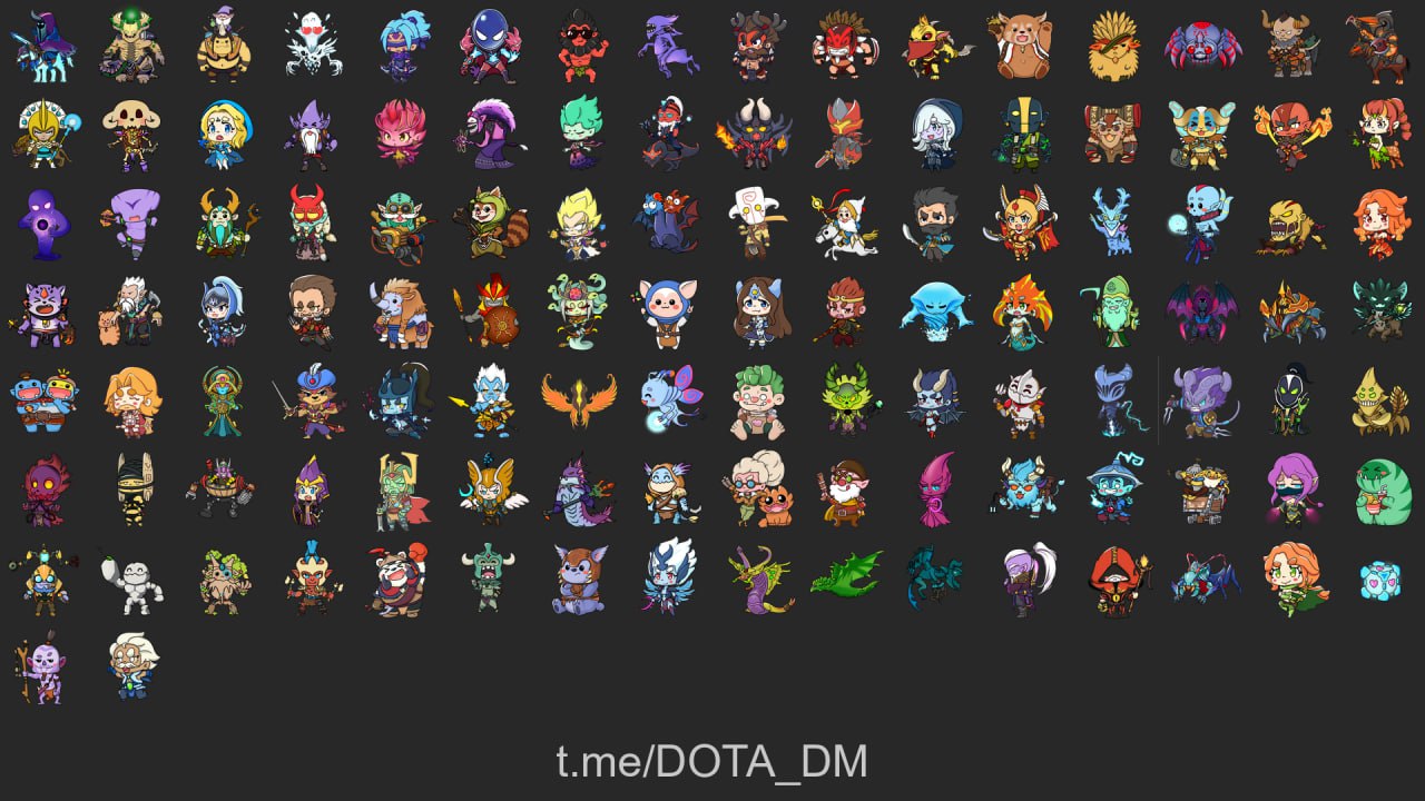 Dota 2 cartoon avatars