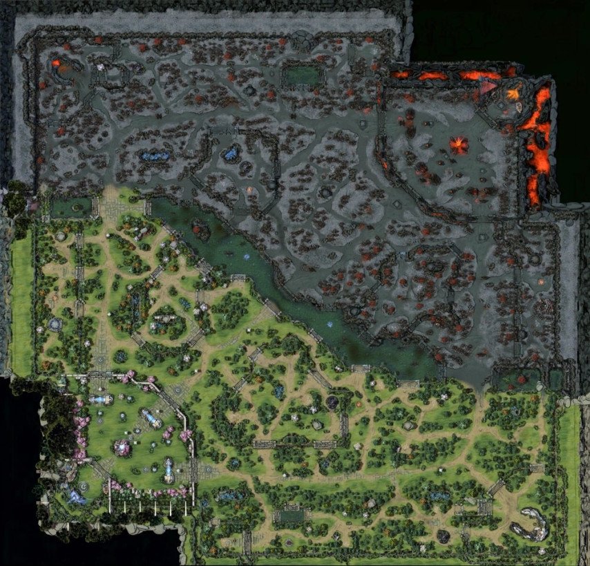 Dota 2 Map Guide: All key locations and objects | Hawk Live