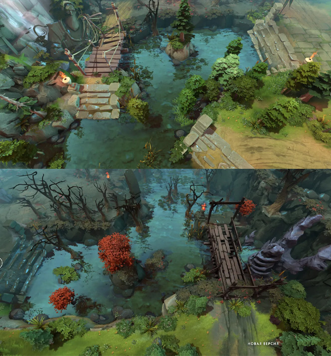 Dota 2 map changes