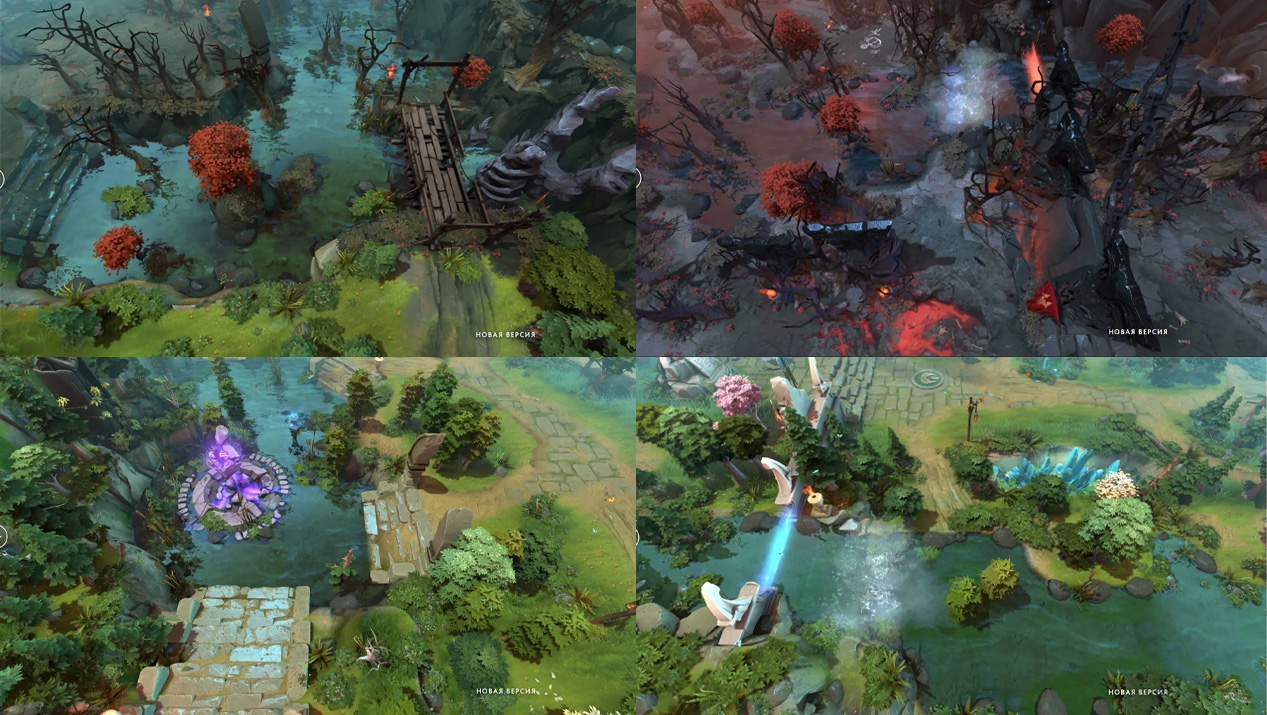 Dota 2 patch 7.40 new map