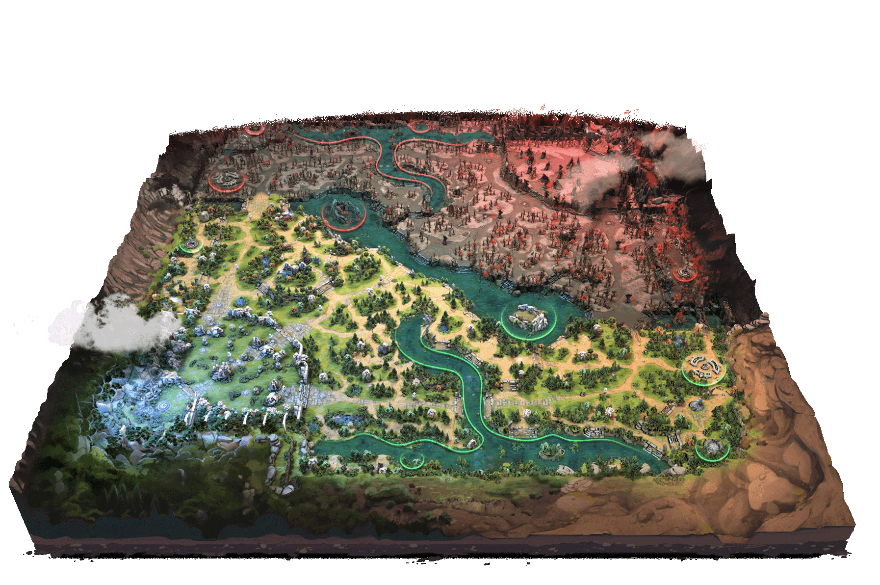 Dota 2 Wandering Waters Map