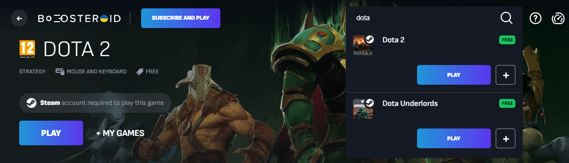 дота 2 на boosteroid