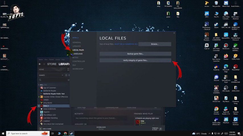 Dota 2 Verify Integrity of Game Files