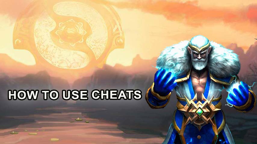 Dota 2 hero Zeus staying in front of aegis background