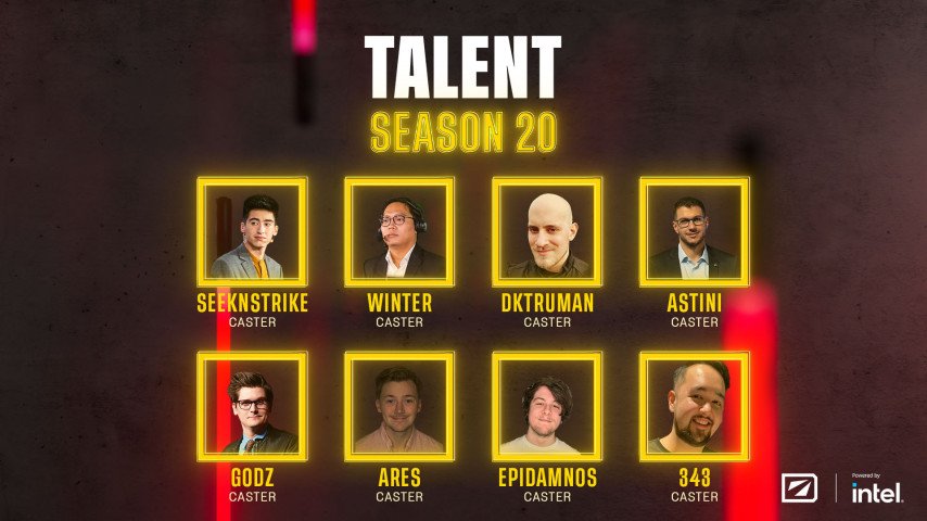 DreamLeague S20 Casters list