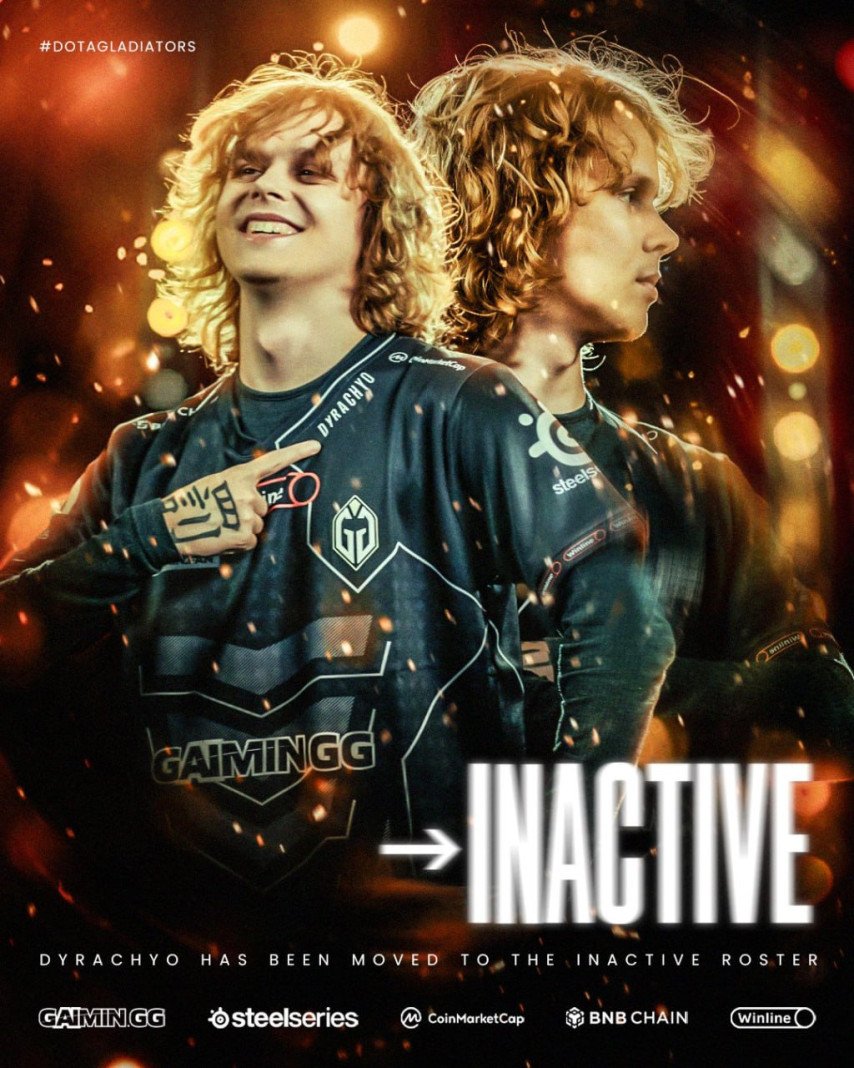 Dyrachyo left Gaimin Gladiators