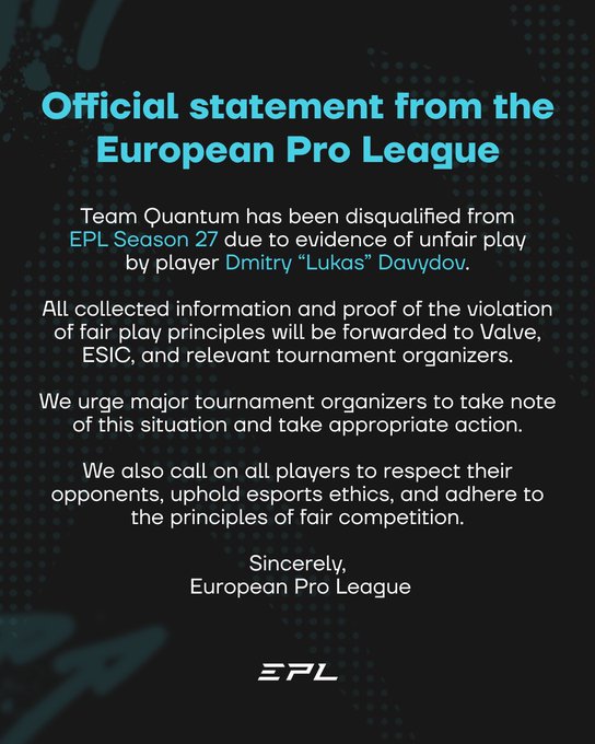 EPL statement