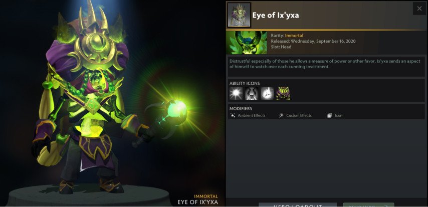 Eye of Ix'yxa skin for Pugna