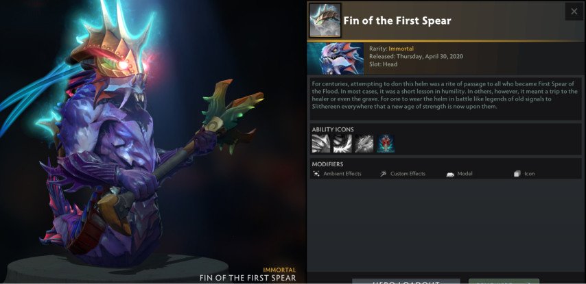 Fin of the First Spear skin for Slardar