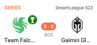 Gaimin Gladiators против Team Falcons на DreamLeague Season 23