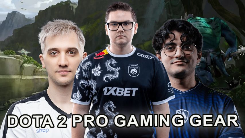 Gaming devices of Dota 2 pro players