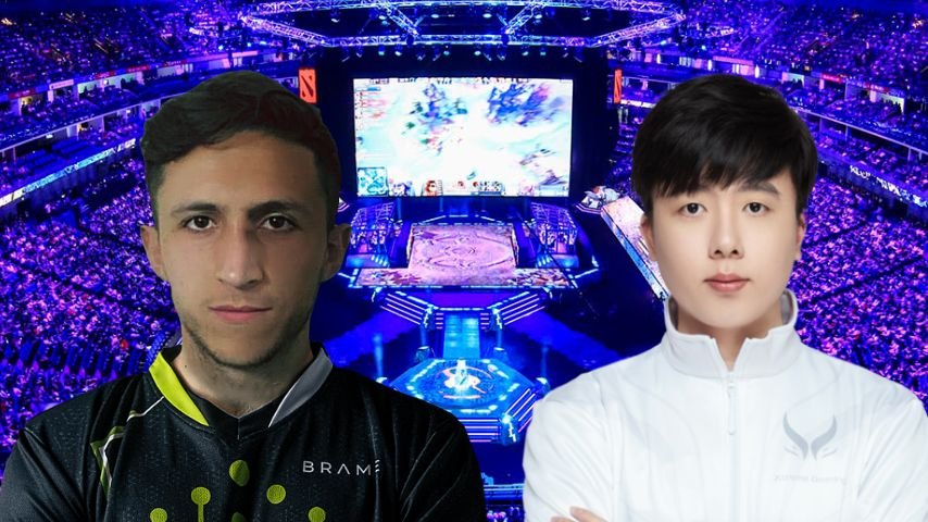 Daniel "Ghost" Chan and Athanasios "dEsire" Kartsabas Nigma Galaxy Dota 2
