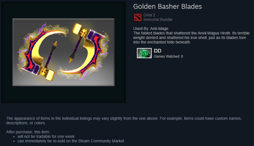 Golden Basher Blades
