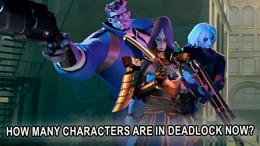 Deadlock MOBA heroes list with upcoming characters and their abilities.