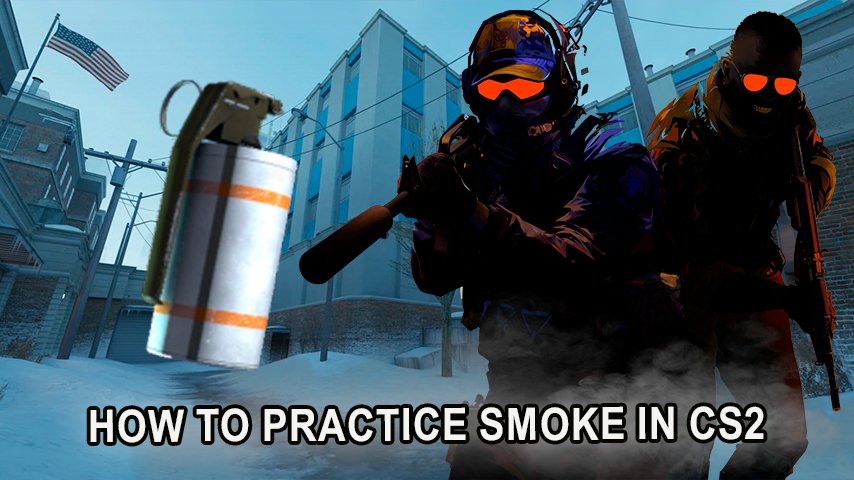 Smoke grenade throwing practice in CS 2 on the best maps