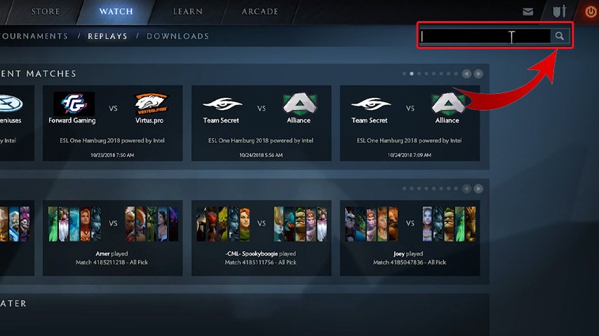 Как смотреть реплеи Dota 2