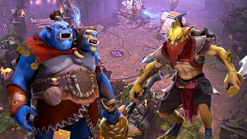 Ogre Magi and Bounty Hunder Dota 2